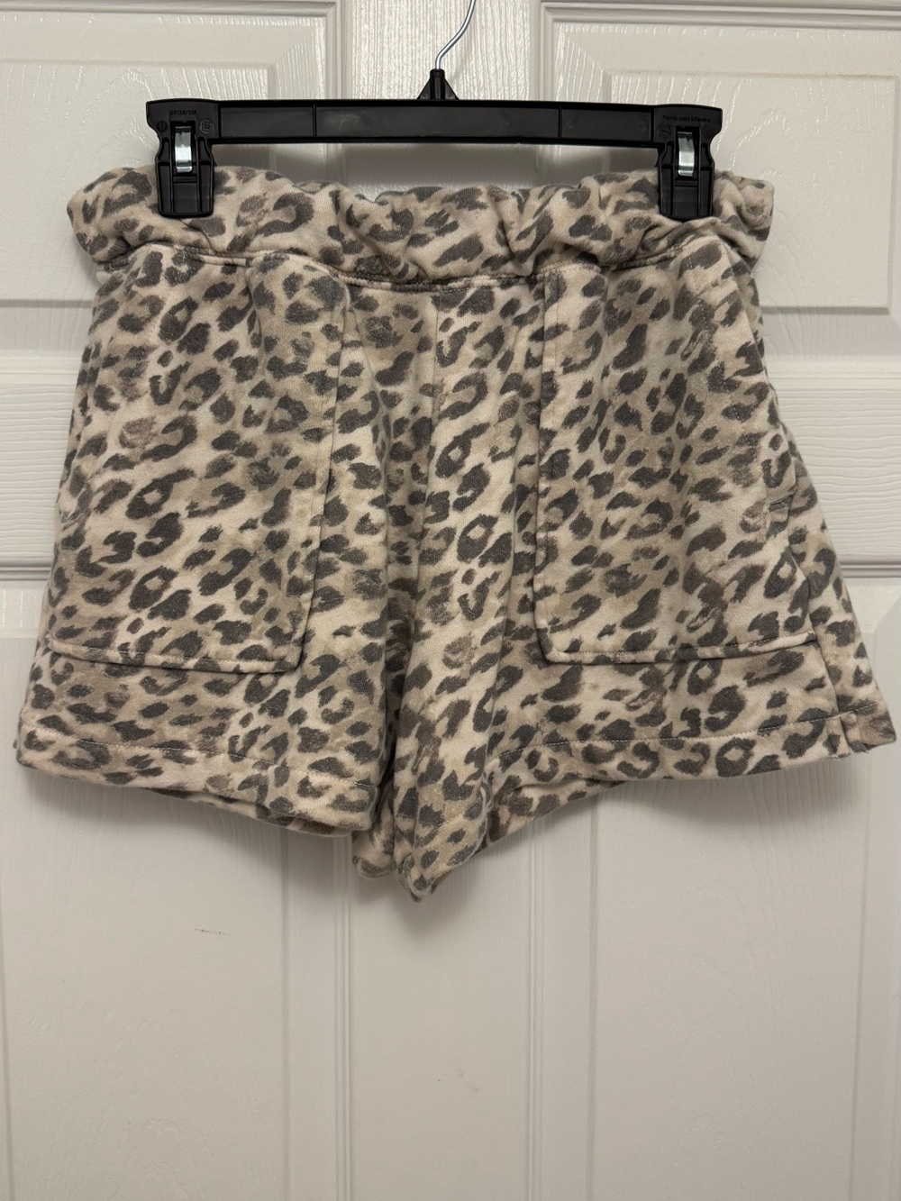 aerie Leopard Print High-Waist Cozy Shorts